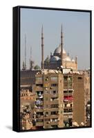 Egypt, Cairo, View from Mosque of Ibn Tulun on Old Town and Citadel-Catharina Lux-Framed Stretched Canvas