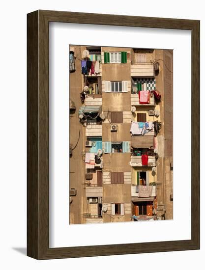 Egypt, Cairo, View from Mosque of Ibn Tulun on Old Town House-Catharina Lux-Framed Photographic Print