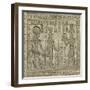 Egypt, Dandarah, Temple of Hathor, Relief of Pharaoh Offering to Gods Hathor and Horus-null-Framed Giclee Print