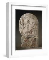 Egypt, Deir El-Medina, Stele Dedicated to the Qetesh Goddess by the Scribe Ramose-null-Framed Giclee Print