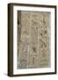 Egypt, El-Moa'Alla, Tomb of Ankhtifi, Detail: Hieroglyphs-null-Framed Giclee Print