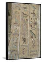 Egypt, El-Moa'Alla, Tomb of Ankhtifi, Detail: Hieroglyphs-null-Framed Stretched Canvas