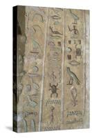 Egypt, El-Moa'Alla, Tomb of Ankhtifi, Detail: Hieroglyphs-null-Stretched Canvas