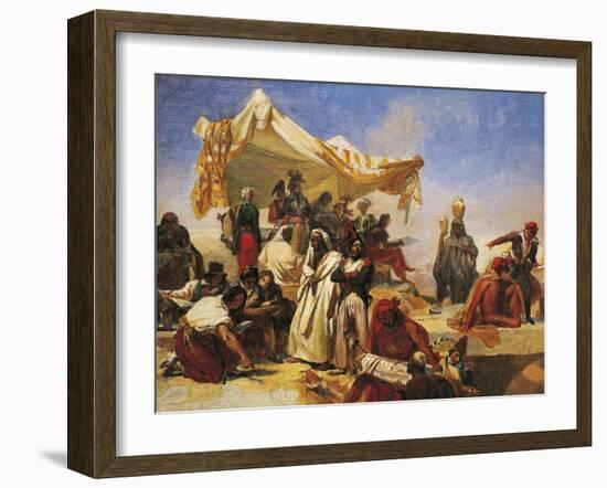 Egypt Expedition under Bonaparte's Command-Leon Cogniet-Framed Giclee Print