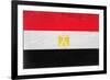 Egypt Flag Design with Wood Patterning - Flags of the World Series-Philippe Hugonnard-Framed Art Print