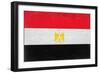 Egypt Flag Design with Wood Patterning - Flags of the World Series-Philippe Hugonnard-Framed Art Print