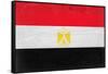 Egypt Flag Design with Wood Patterning - Flags of the World Series-Philippe Hugonnard-Framed Stretched Canvas