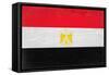 Egypt Flag Design with Wood Patterning - Flags of the World Series-Philippe Hugonnard-Framed Stretched Canvas