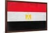 Egypt Flag Design with Wood Patterning - Flags of the World Series-Philippe Hugonnard-Framed Art Print