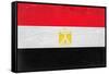 Egypt Flag Design with Wood Patterning - Flags of the World Series-Philippe Hugonnard-Framed Stretched Canvas