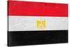 Egypt Flag Design with Wood Patterning - Flags of the World Series-Philippe Hugonnard-Stretched Canvas