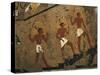 Egypt, Gebelein, Decorative Detail of Transport of the Grain Bags on Workers Backs-null-Stretched Canvas