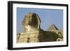 Egypt, Giza Governorate, Giza, Khafre's Pyramid and Sphinx-null-Framed Giclee Print