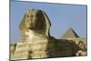 Egypt, Giza Governorate, Giza, Khafre's Pyramid and Sphinx-null-Mounted Giclee Print