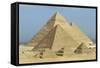 Egypt, Giza Governorate, Giza, Khufu, Khafre and Menkaure Pyramids-null-Framed Stretched Canvas