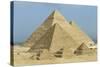 Egypt, Giza Governorate, Giza, Khufu, Khafre and Menkaure Pyramids-null-Stretched Canvas