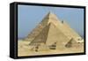 Egypt, Giza Governorate, Giza, Khufu, Khafre and Menkaure Pyramids-null-Framed Stretched Canvas