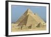 Egypt, Giza Governorate, Giza, Khufu, Khafre and Menkaure Pyramids-null-Framed Giclee Print