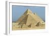 Egypt, Giza Governorate, Giza, Khufu, Khafre and Menkaure Pyramids-null-Framed Giclee Print