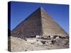 Egypt, Giza, Pyramid of Cheops, Mastaba of IV and V Dynasties in Foreground-null-Stretched Canvas