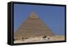 Egypt, Giza, Pyramid of Khafre-null-Framed Stretched Canvas