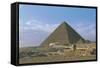 Egypt, Giza, Pyramid of Khufu-null-Framed Stretched Canvas