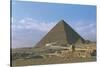 Egypt, Giza, Pyramid of Khufu-null-Stretched Canvas