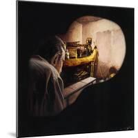 Egypt, Howard Carter Enters Burial Chamber at Tutankhamens Tomb-null-Mounted Giclee Print