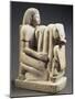 Egypt, Karnak, Temple of Amon, Limestone Statue of Setau, Overseer of Storehouse with Nekhbet Cobra-null-Mounted Giclee Print