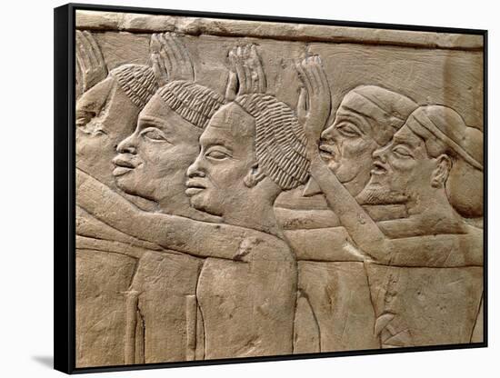 Egypt, Libyans and Nubians from the Tomb of the Commander in Chief and Pharaoh Horemheb-null-Framed Stretched Canvas