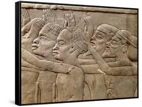 Egypt, Libyans and Nubians from the Tomb of the Commander in Chief and Pharaoh Horemheb-null-Framed Stretched Canvas