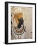 Egypt, Luxor, Ancient Egypt Museum, Black Face God from Dayr Al-Bahri-null-Framed Giclee Print