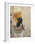 Egypt, Luxor, Ancient Egypt Museum, Black Face God from Dayr Al-Bahri-null-Framed Giclee Print