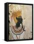 Egypt, Luxor, Ancient Egypt Museum, Black Face God from Dayr Al-Bahri-null-Framed Stretched Canvas