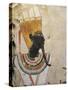 Egypt, Luxor, Ancient Egypt Museum, Black Face God from Dayr Al-Bahri-null-Stretched Canvas