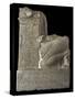 Egypt, Luxor, Ancient Egypt Museum, Black Granite Votive Statue, New Kingdom-null-Stretched Canvas