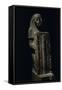 Egypt, Luxor, Ancient Thebes, Grey Granite Statue of High Priest Ptahmose-null-Framed Stretched Canvas