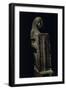 Egypt, Luxor, Ancient Thebes, Grey Granite Statue of High Priest Ptahmose-null-Framed Giclee Print