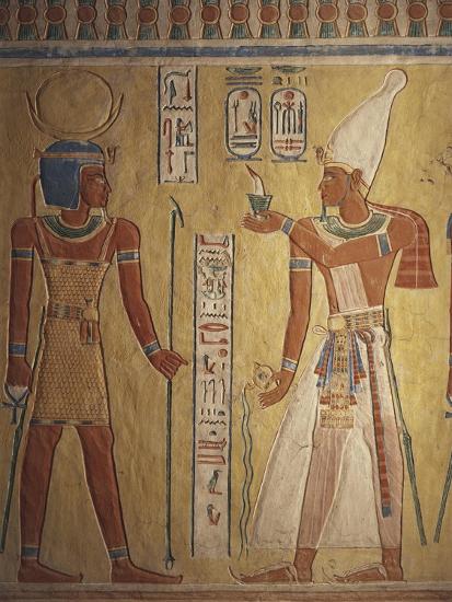 'Egypt, Luxor Governorate, Valley of Queens, Tomb of Khaemweset, Detail