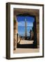 Egypt, Luxor, Great Hypostyle Hall of Karnak and Obelisk of Tutmose-Claudia Adams-Framed Photographic Print