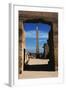 Egypt, Luxor, Great Hypostyle Hall of Karnak and Obelisk of Tutmose-Claudia Adams-Framed Photographic Print