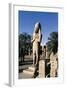 Egypt, Luxor, Karnak, Great Temple of Amon, Courtyard and Colossus of Ramses II-null-Framed Giclee Print