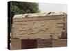 Egypt, Luxor, Karnak, Great Temple of Amon, Hieroglyphs on Architrave-null-Stretched Canvas