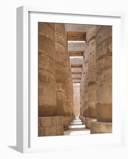 Egypt, Luxor, Karnak, Great Temple of Amon, Hypostyle Hall-null-Framed Giclee Print