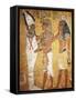 Egypt, Luxor, Thebes, Valley of the Kings, Tutankhamen's Tomb, Detail of the Frescos-null-Framed Stretched Canvas