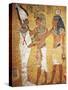 Egypt, Luxor, Thebes, Valley of the Kings, Tutankhamen's Tomb, Detail of the Frescos-null-Stretched Canvas