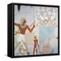 Egypt, Luxor, Tomb of Royal Cupbearer Suemnut, Mural Paintings, Votive Offerings-null-Framed Stretched Canvas