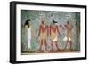 Egypt, Luxor, Valley of the Kings, Tomb of Horemheb, Mural Painting-null-Framed Giclee Print