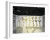 Egypt, Luxor, Valley of the Kings, Tomb of Ramses III, Mural Painting of Heads of Divinities-null-Framed Giclee Print