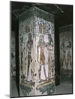 Egypt, Luxor, Valley of the Kings, Tomb of Seti I, Entrance with Frescoes-null-Mounted Giclee Print